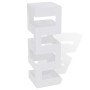 Paragüero cuadrado soporte de bastones acero blanco 48,5 cm de vidaXL, Paragüeros - Ref: Foro24-242470, Precio: 32,37 €, Desc...