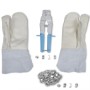 Set of accessories for concertina applicator gloves and 200 clips by vidaXL, Hooks, buckles and closures - Ref: Foro24-141808...