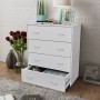 Sideboard with 4 white drawers 60x30.5x71 cm by vidaXL, Sideboards - Ref: Foro24-242545, Price: 82,76 €, Discount: %