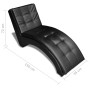 Diván con almohada de cuero sintético negro de vidaXL, Divanes - Ref: Foro24-242216, Precio: 251,37 €, Descuento: %