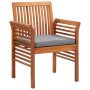 Garden chairs with cushions 8 pcs solid acacia wood by , Garden chairs - Ref: Foro24-3120453, Price: 784,37 €, Discount: %