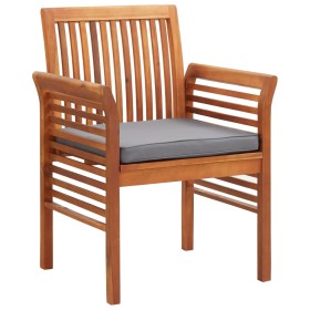 Garden chairs with cushions 8 pcs solid acacia wood by , Garden chairs - Ref: Foro24-3120453, Price: 780,99 €, Discount: %