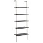 Inclined shelving unit with 5 shelves black 64x35x185 cm by , Bookcases and shelves - Ref: Foro24-336387, Price: 83,24 €, Dis...