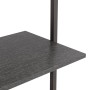 Inclined shelving unit with 5 shelves black 64x35x185 cm by , Bookcases and shelves - Ref: Foro24-336387, Price: 83,24 €, Dis...