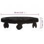 Soporte para plantas con ruedas 2 uds negro diámetro 30cm 170kg de , Soportes para macetas - Ref: Foro24-3143915, Precio: 46,...