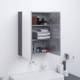 Bathroom mirror cabinet in glossy grey MDF 60x15x75 cm by , bathroom vanities - Ref: Foro24-331526, Price: 112,99 €, Discount: %