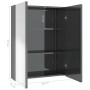 Bathroom mirror cabinet in glossy grey MDF 60x15x75 cm by , bathroom vanities - Ref: Foro24-331526, Price: 112,99 €, Discount: %