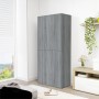 Mueble zapatero madera de ingeniería gris Sonoma 80x39x178 cm de , Zapateros y organizadores de calzado - Ref: Foro24-815532,...