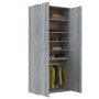 Mueble zapatero madera de ingeniería gris Sonoma 80x39x178 cm de , Zapateros y organizadores de calzado - Ref: Foro24-815532,...