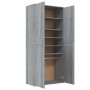 Mueble zapatero madera de ingeniería gris Sonoma 80x39x178 cm de , Zapateros y organizadores de calzado - Ref: Foro24-815532,...