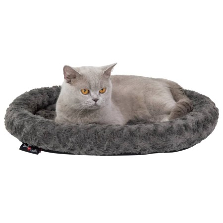 Jack and Vanilla Cesta para mascotas Softy S gris roseta 55x45x7 cm de , Camas para gatos - Ref: Foro24-444149, Precio: 40,95...