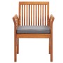 Garden chairs with cushions 4 units solid acacia wood by , Garden chairs - Ref: Foro24-3120452, Price: 393,54 €, Discount: %