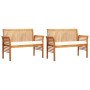 Garden dining set 5 pieces and solid acacia wood cushions by , Garden sets - Ref: Foro24-3120459, Price: 720,78 €, Discount: %