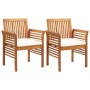 Garden dining set 5 pieces and solid acacia wood cushions by , Garden sets - Ref: Foro24-3120459, Price: 720,78 €, Discount: %