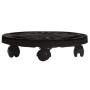 Soporte con ruedas para plantas 3 uds negro diámetro 30cm 170kg de , Soportes para macetas - Ref: Foro24-3143916, Precio: 65,...