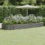 Gray powder coated steel flower bed planter 373x140x36 cm by , Pots and planters - Ref: Foro24-319034, Price: 88,05 €, Discou...