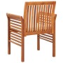 Garden dining chairs 4 units with acacia wood cushions by , Garden chairs - Ref: Foro24-3120450, Price: 398,48 €, Discount: %