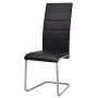 Cantilever dining chairs 2 units black synthetic leather by vidaXL, dining chairs - Ref: Foro24-242289, Price: 133,72 €, Disc...