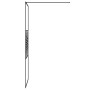 Black transparent ESG glass shower screen 80x195 cm by , Shower walls and screens - Ref: Foro24-152145, Price: 147,27 €, Disc...