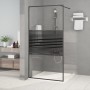 Black transparent ESG glass shower screen 100x195 cm by , Shower walls and screens - Ref: Foro24-152147, Price: 195,32 €, Dis...