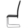 Cantilever dining chairs 2 units black synthetic leather by vidaXL, dining chairs - Ref: Foro24-242289, Price: 133,72 €, Disc...