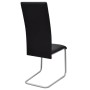 Cantilever dining chairs 2 units black synthetic leather by vidaXL, dining chairs - Ref: Foro24-242289, Price: 133,72 €, Disc...