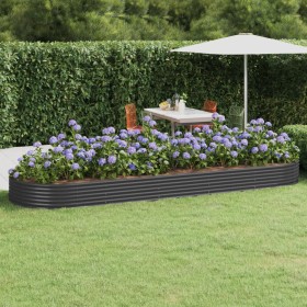 Steel flower bed anthracite powder coated 450x140x36cm by , Pots and planters - Ref: Foro24-319041, Price: 87,99 €, Discount: %