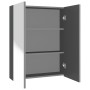 Anthracite gray MDF bathroom mirror cabinet 60x15x75 cm by , bathroom vanities - Ref: Foro24-331529, Price: 121,51 €, Discoun...