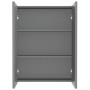 Anthracite gray MDF bathroom mirror cabinet 60x15x75 cm by , bathroom vanities - Ref: Foro24-331529, Price: 121,51 €, Discoun...