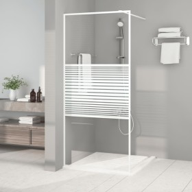 Transparent white ESG glass shower screen 90x195 cm by , Shower walls and screens - Ref: Foro24-152151, Price: 152,23 €, Disc...