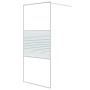 Transparent white ESG glass shower screen 90x195 cm by , Shower walls and screens - Ref: Foro24-152151, Price: 158,11 €, Disc...