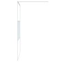 Transparent white ESG glass shower screen 115x195 cm by , Shower walls and screens - Ref: Foro24-152153, Price: 198,29 €, Dis...