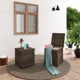 Anthracite gray fir wood cushion trunk 50x50x56 cm by , Outdoor storage boxes - Ref: Foro24-152164, Price: 94,99 €, Discount: %