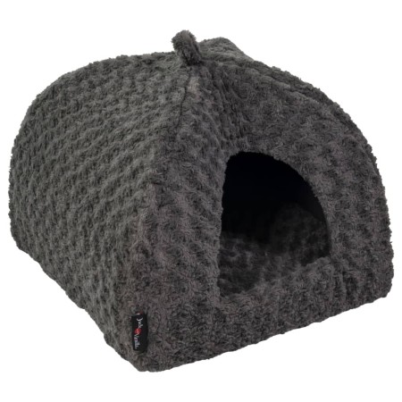 Jack and Vanilla Igloo for pets Softy S gray rosette 50x50x50 cm by , Cat beds - Ref: Foro24-444143, Price: 82,63 €, Discount: %