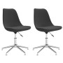 Swivel dining chairs 2 units dark gray fabric by , dining chairs - Ref: Foro24-338361, Price: 127,96 €, Discount: %