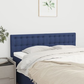 Headboards 2 units blue fabric 72x5x78/88 cm by , Headboards and footboards - Ref: Foro24-346462, Price: 64,80 €, Discount: %