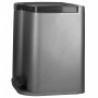 Curver Double pedal trash can Deco light gray interior buckets 6L and 15L by , Garbage cans and trash cans - Ref: Foro24-4438...