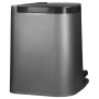 Curver Double pedal trash can Deco light gray interior buckets 6L and 15L by , Garbage cans and trash cans - Ref: Foro24-4438...