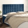 Headboards 4 units of dark blue velvet 80x5x78/88 cm by , Headboards and footboards - Ref: Foro24-3116824, Price: 121,19 €, D...