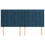 Headboards 4 units of dark blue velvet 80x5x78/88 cm by , Headboards and footboards - Ref: Foro24-3116824, Price: 121,19 €, D...