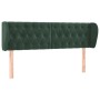 Cabecero de terciopelo verde oscuro 147x23x78/88 cm de , Cabeceros y pies de cama - Ref: Foro24-3117531, Precio: 82,99 €, Des...