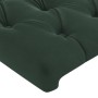 Cabecero de terciopelo verde oscuro 147x23x78/88 cm de , Cabeceros y pies de cama - Ref: Foro24-3117531, Precio: 82,99 €, Des...