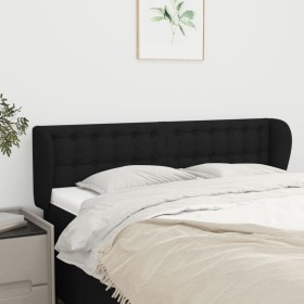 Black fabric headboard 147x23x78/88 cm by , Headboards and footboards - Ref: Foro24-3117578, Price: 72,02 €, Discount: %