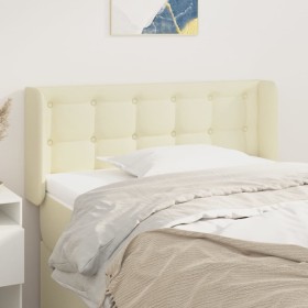 Cream synthetic leather headboard 83x16x78/88 cm by , Headboards and footboards - Ref: Foro24-3118842, Price: 48,99 €, Discou...