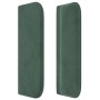 Dark green velvet headboard 147x16x78/88 cm by , Headboards and footboards - Ref: Foro24-3119253, Price: 74,83 €, Discount: %