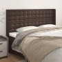 Headboard with brown synthetic leather ears 163x16x118/128 cm by , Headboards and footboards - Ref: Foro24-3119679, Price: 12...