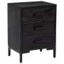 Bedside tables 2 pcs solid black pine wood 40x30x55 cm by , Nightstands - Ref: Foro24-3120341, Price: 221,26 €, Discount: %