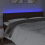 Cabecero con LED cuero sintético marrón 160x5x78/88 cm de , Cabeceros y pies de cama - Ref: Foro24-3121711, Precio: 68,99 €, ...