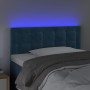 Cabecero con LED de terciopelo azul oscuro 80x5x78/88 cm de , Cabeceros y pies de cama - Ref: Foro24-3122080, Precio: 49,23 €...