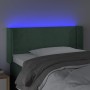 Dark green velvet headboard with LED 83x16x78/88 cm by , Headboards and footboards - Ref: Foro24-3123129, Price: 49,53 €, Dis...